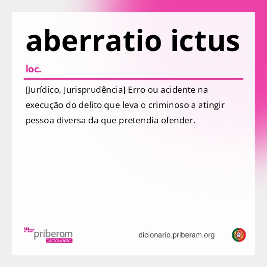 Significado de aberratio ictus